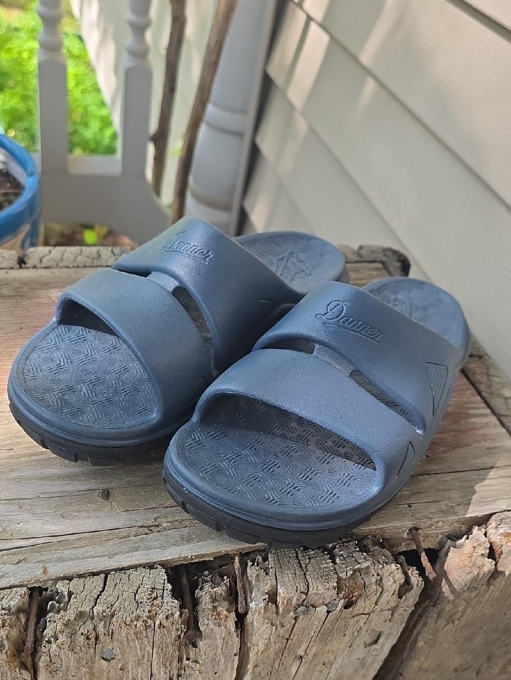 Danner Navy Dual-Strap Slide Sandals